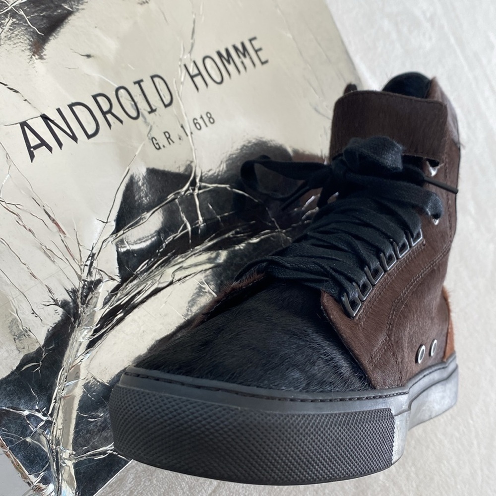 Android Homme Sneakers/Shoes. Made from high-quality pony hair and leather.Sz 10 - Picture 11 of 14